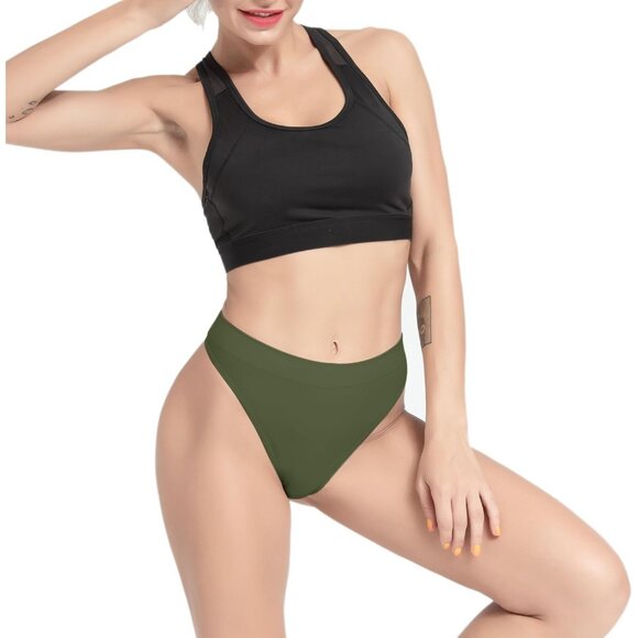 Women's Seamless Thong Panties Pack No Show Breathable Soft Comfortable - Picture 2 of 6